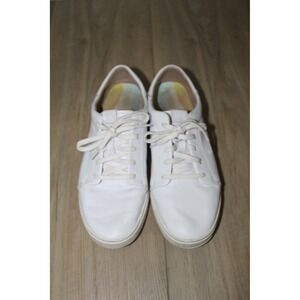 Olukai Pehuea Li 'Ili White Leather Lace Up Surf‎ Sneakers Women's 10 20433-4R4R